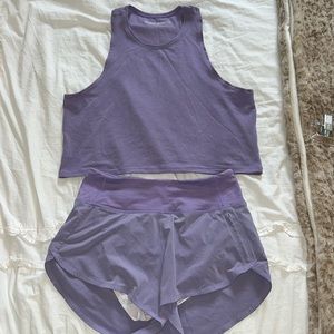 Outdoor Voices Purple Workout Set. Women’s Size Small.